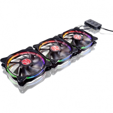Ventilator / radiator Raijintek AURA 12 RGB LED with Controller , 3 Pack