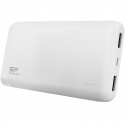 Baterie externa Silicon-Power Power S150, 15000 mAh, 2.1A, 2x USB, LED, White