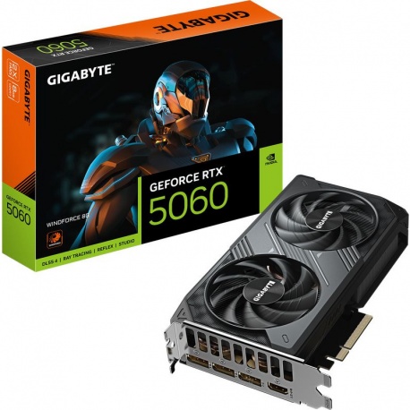 Placa video GIGABYTE GeForce RTX 5060 WINDFORCE 8GB GDDR7 128-bit DLSS 4.0