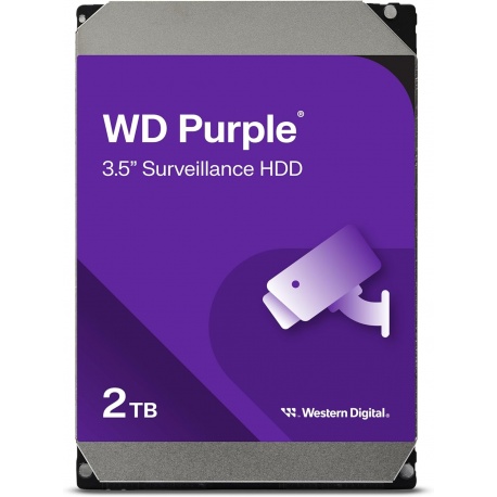 Hard Disk Supraveghere WD Purple, 2TB, 5400 RPM, SATA3, 256MB